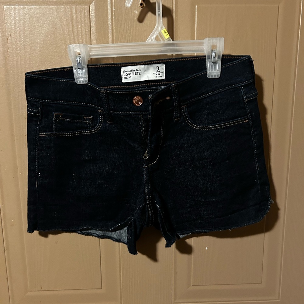Abercrombie & Fitch Dark Denim Jean Shorts